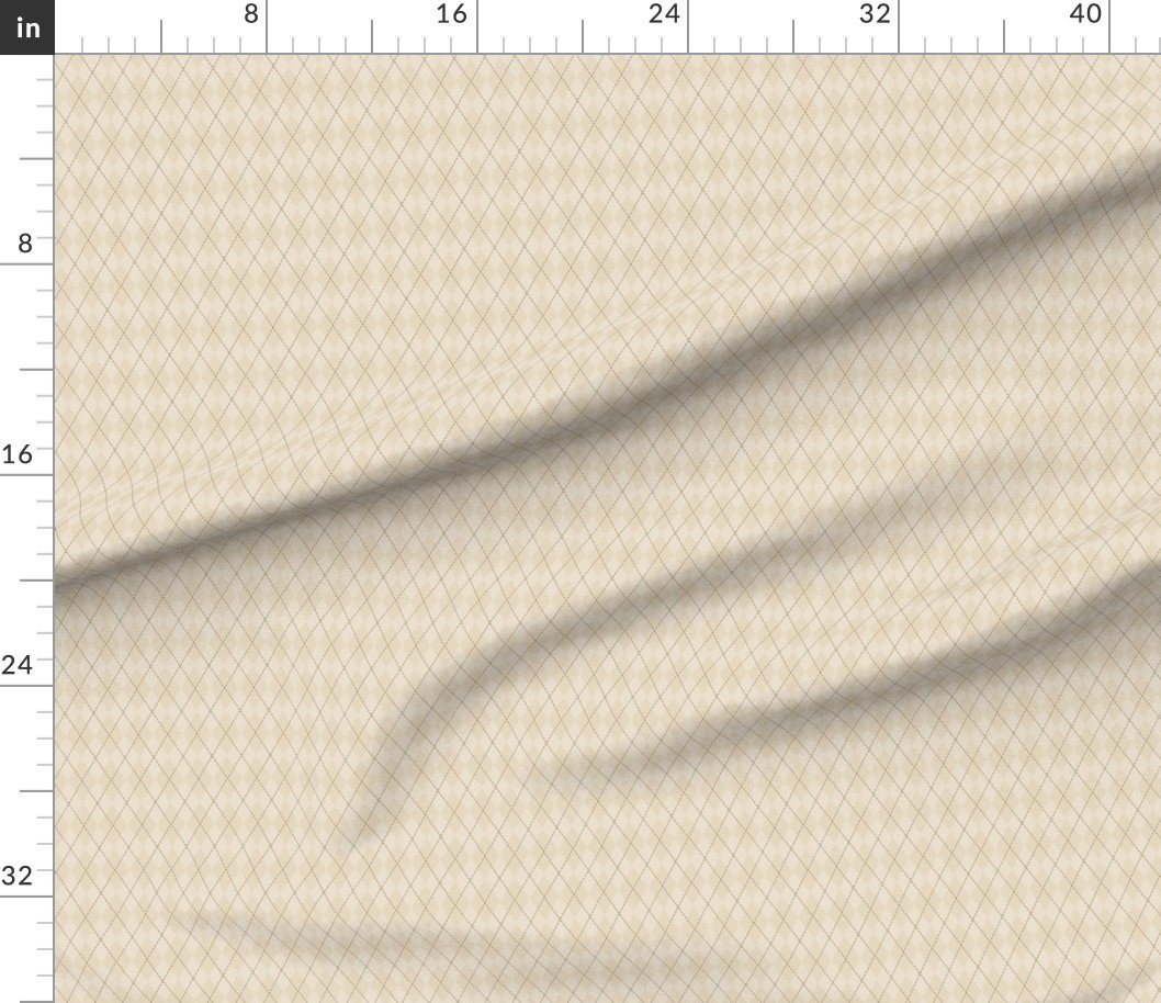 Powder Sand Vintage Cream Small Argyle Diamond Check Pattern Powder Sand Vintage Cream Small Argyle Diamond Check Pattern