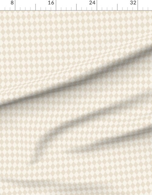 Powder Sand Vintage Cream Diamond Harlequin Check Pattern