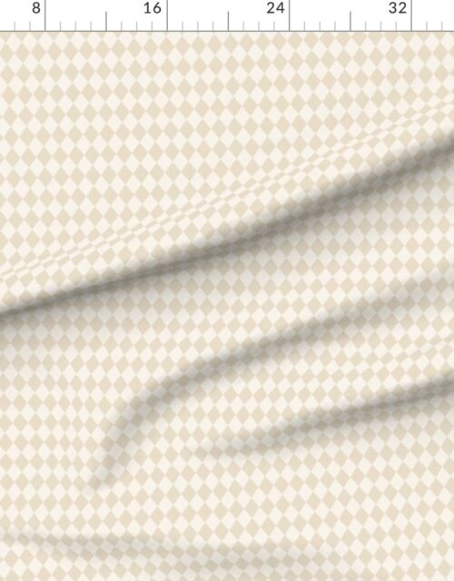 Pale Almond Diamond Harlequin Check Pattern