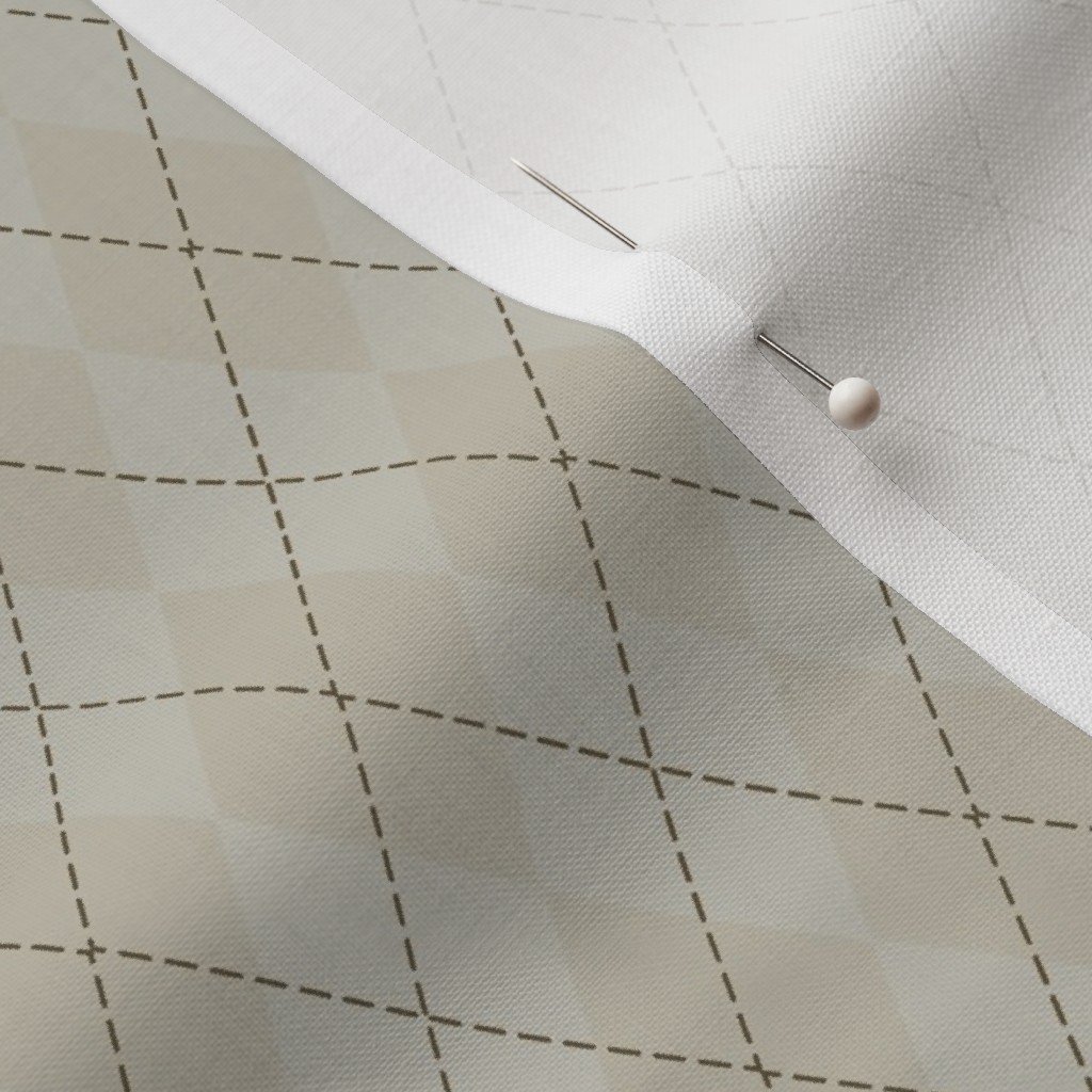 Light Putty Taupe Small Argyle Diamond Check Pattern Light Putty Taupe Small Argyle Diamond Check Pattern - Image 3
