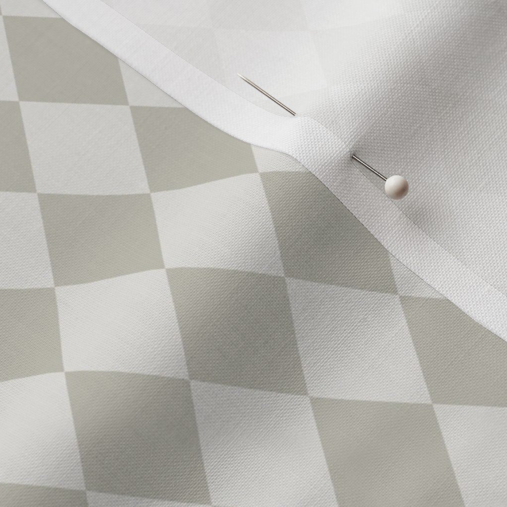 Light Putty Taupe Diamond Harlequin Check Pattern Light Putty Taupe Diamond Harlequin Check Pattern - Image 3