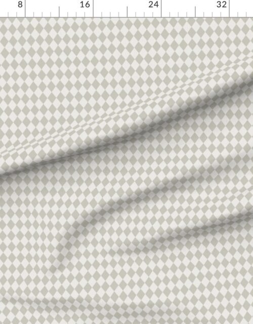 Light Putty Taupe Diamond Harlequin Check Pattern