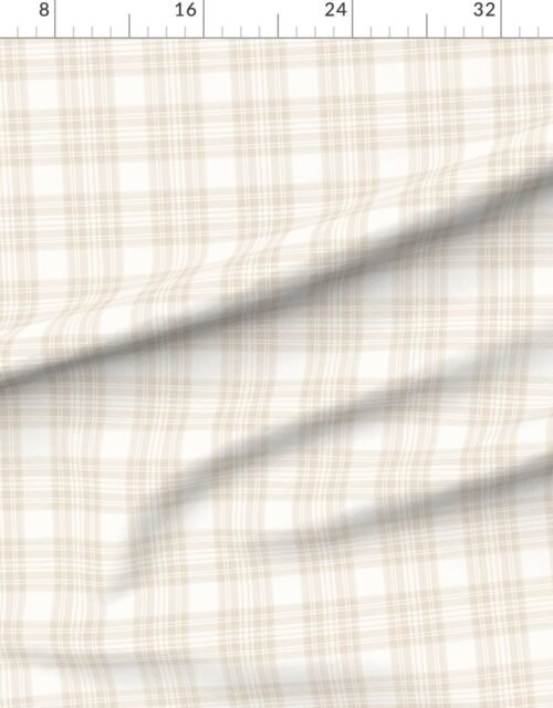 Sandstone Cream Small Traditional Tartan Plaid Pattern