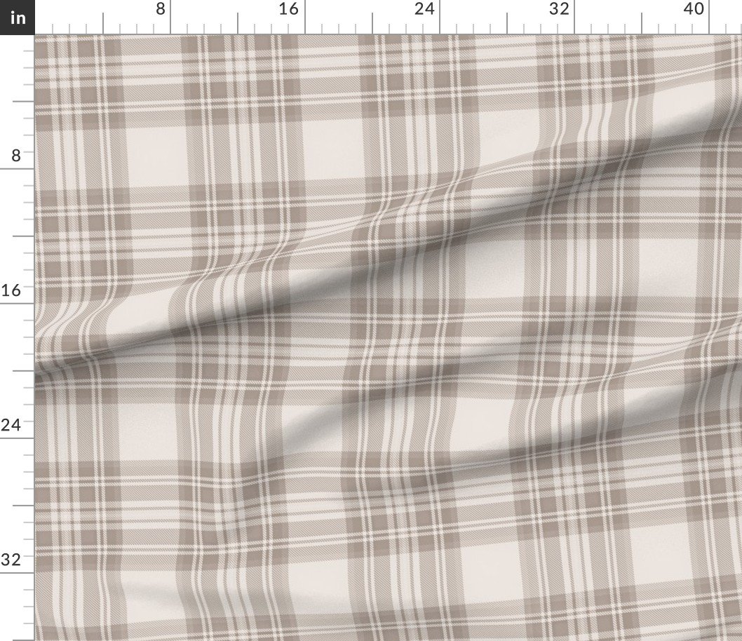 Misty Taupe Soft Earth Large Traditional Tartan Plaid Pattern Misty Taupe Soft Earth Large Traditional Tartan Plaid Pattern