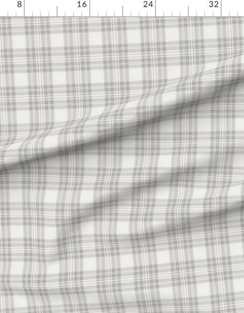 Driftwood Grey Small Traditional Tartan Plaid Pattern