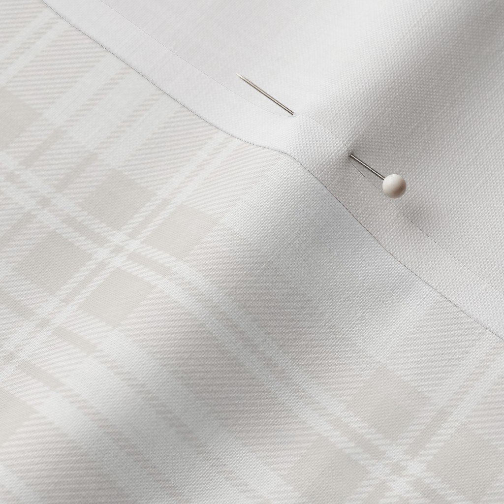 Soft Bone White Small Traditional Tartan Plaid Pattern Soft Bone White Small Traditional Tartan Plaid Pattern - Image 3