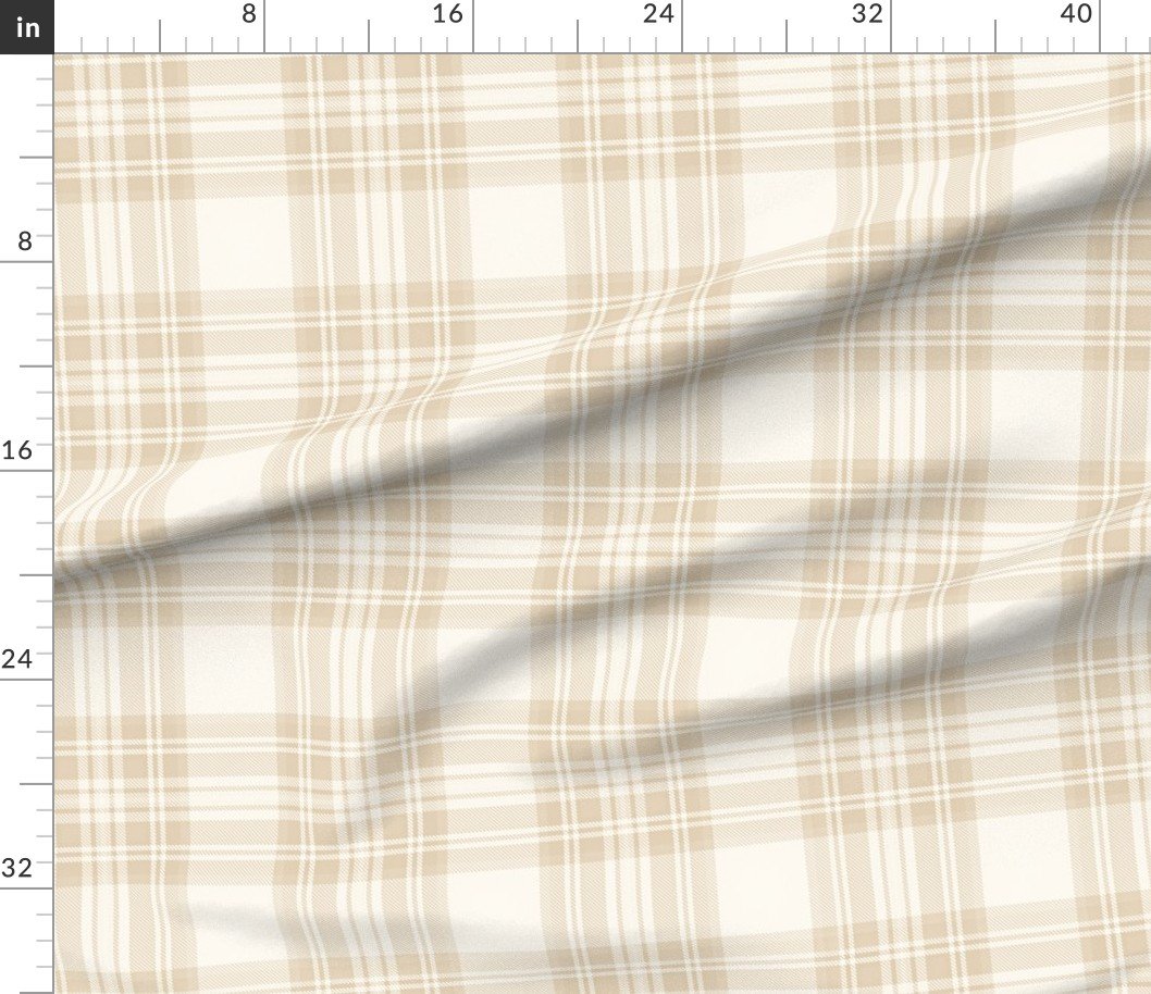 Pale Almond Large Traditional Tartan Plaid Pattern Pale Almond Large Traditional Tartan Plaid Pattern