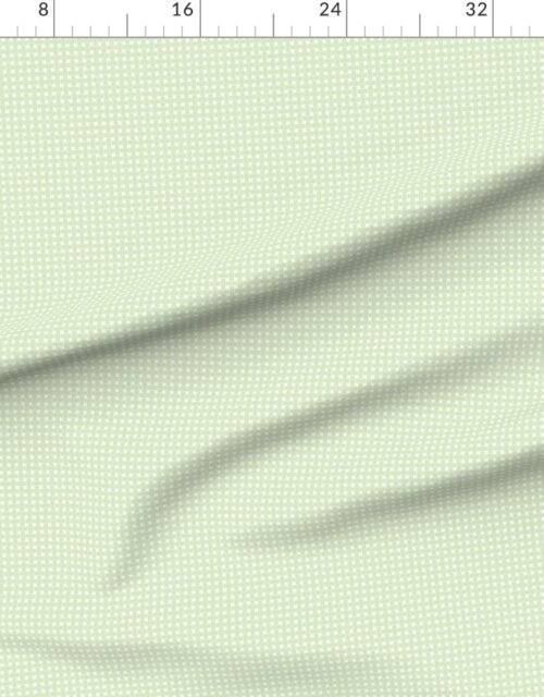 Small Pastel Pistachio Green Cane Weave Pattern on White Background
