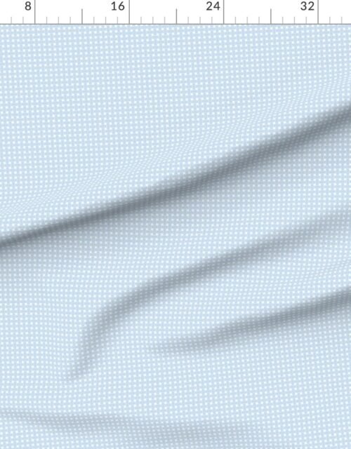 Small Pastel Powder Blue Cane Weave Pattern on White Background