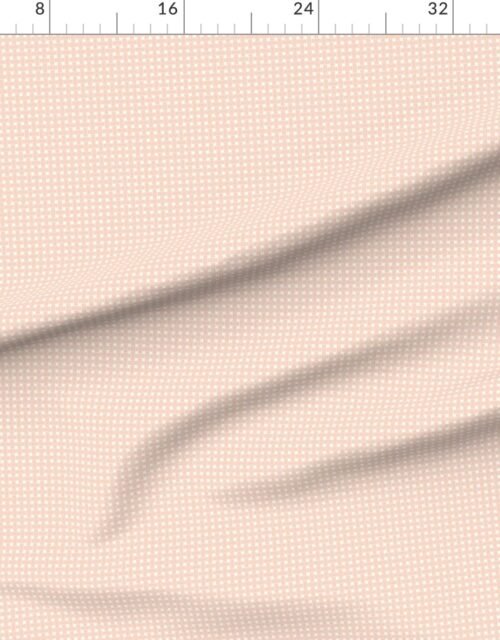Small Pastel Peach Blush Cane Weave Pattern on White Background