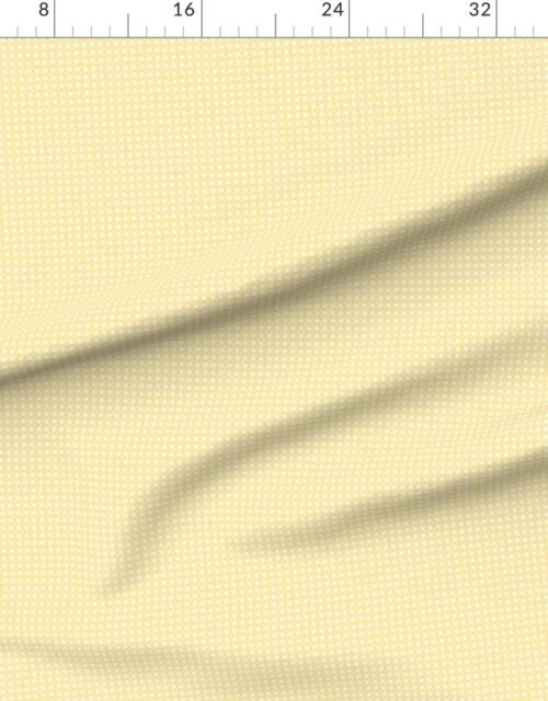 Small Pastel Buttercream Yellow Cane Weave Pattern on White Background