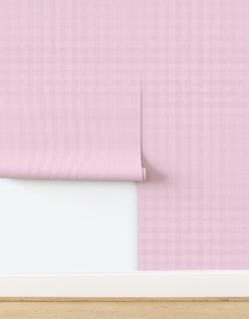 Small Pastel Baby Pink Cane Weave Pattern on White Background Wallpaper