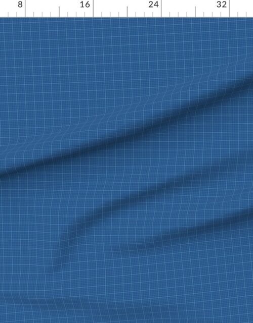 Fabric in Blueprint Grid Lines Classic Drafting Paper Style Pattern