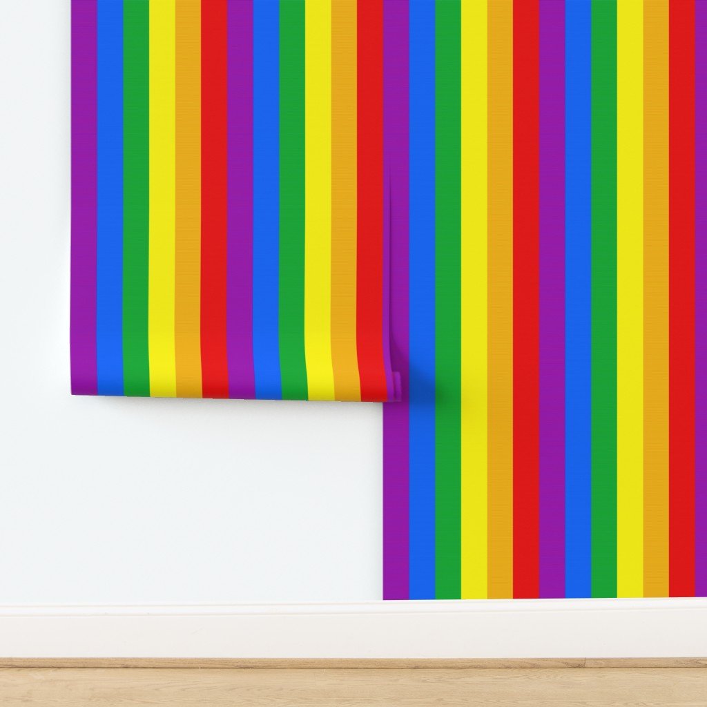 Pixelated Rainbow Stripes Retro TV Inspired Pattern Wallpaper Pixelated Rainbow Stripes Retro TV Inspired Pattern Wallpaper