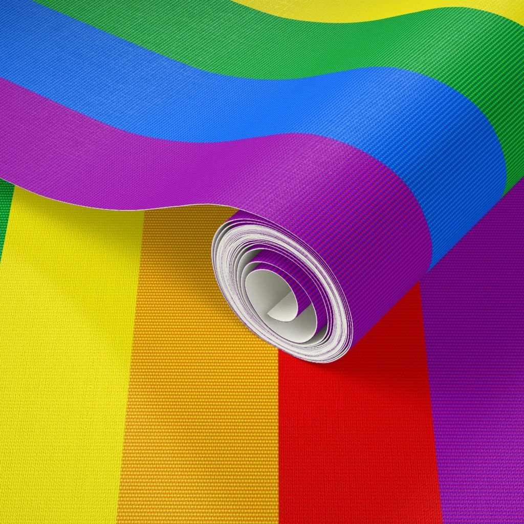 Pixelated Rainbow Stripes Retro TV Inspired Pattern Wallpaper Pixelated Rainbow Stripes Retro TV Inspired Pattern Wallpaper - Image 3