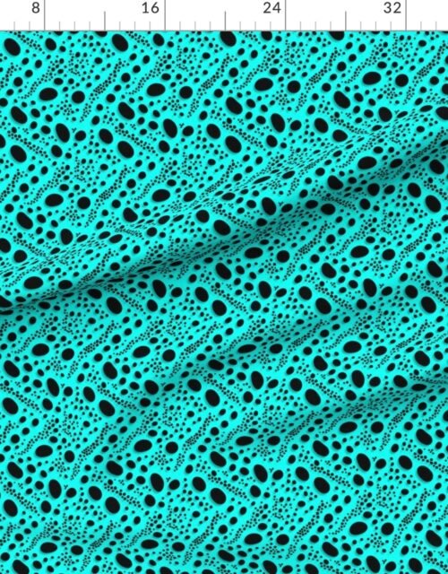 Fabric in Blue Poison Dart Frog - Dendrobates tinctorius azureus