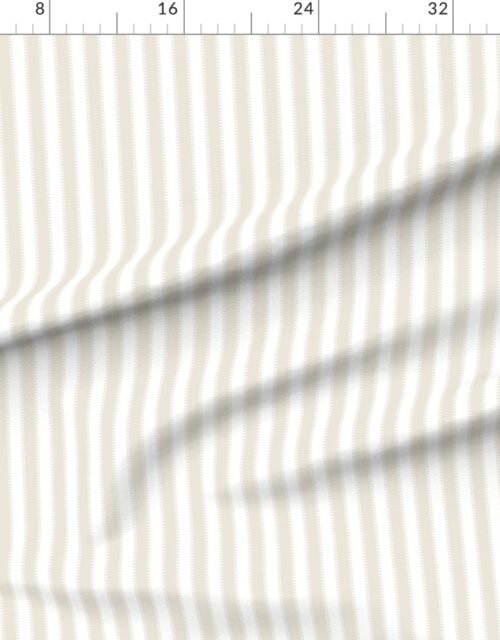 Fabric in Serrated Bubbly Fizz Classic Stripe on White