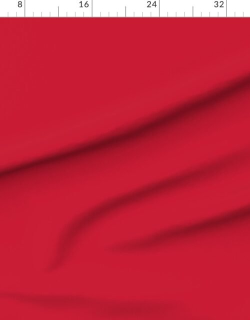 Fabric in Holly Berry Red Classic Christmas Solid with Festive Charm