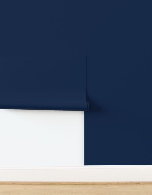Frosted Midnight Blue Deep Winter Christmas Night Solid Wallpaper