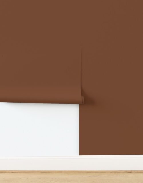 Gingerbread Spice Brown Classic Holiday Baking Inspired Solid Wallpaper