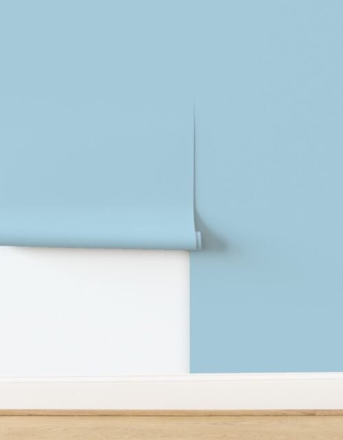 Frosted Sky Blue Soft Winter Blue Solid for Peaceful Christmas Mornings Wallpaper