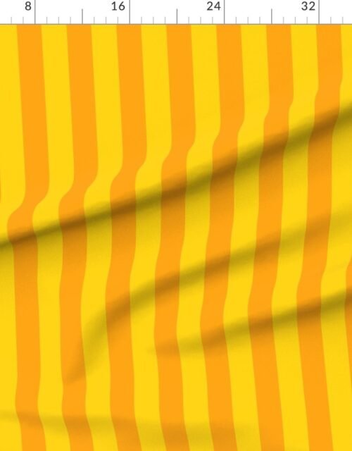 Fabric in Bold Coastal Classic Yellow and Bright Orange Cabana Tent Stripe