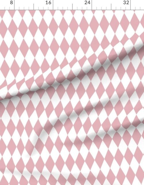 Fabric in Cranberry Glaze Rich Holiday Red Christmas Harlequin Diamond Check 2 Inch