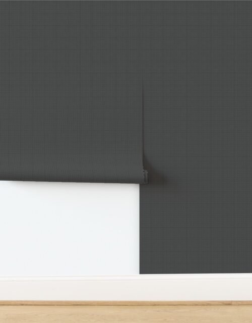 Micro Grid Line Pattern with White Lines on Black Wallpaper