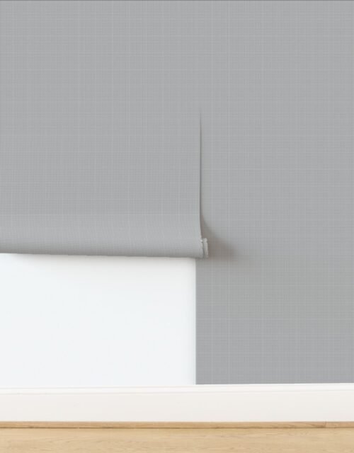 Micro Grid Line Pattern with Black Lines on White Wallpaper