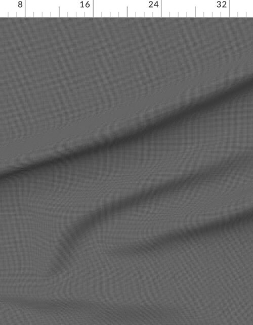 Fabric in Micro Grid Line Pattern with White Lines on Charcoal Gray