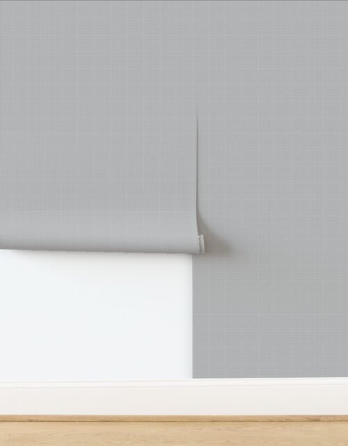 Micro Grid Line Pattern with Soft Black Lines on White Wallpaper