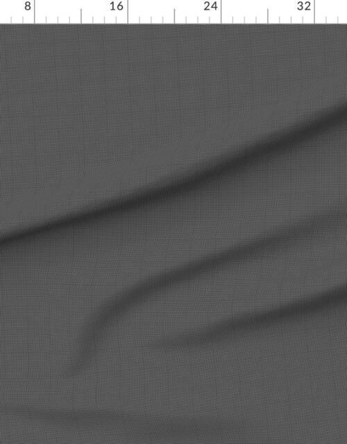 Fabric in Micro Grid Line Pattern with White Lines on Soft Black