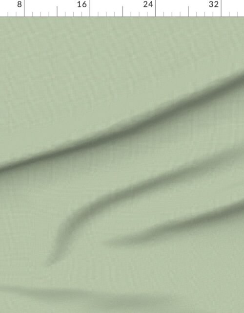 Fabric in Micro Grid Line Pattern with White Lines on Sage Green