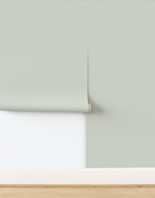 Micro Grid Line Pattern with Olive Green Lines on White Wallpaper