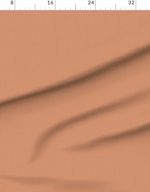 Fabric in Micro Grid Line Pattern with White Lines on Terracotta