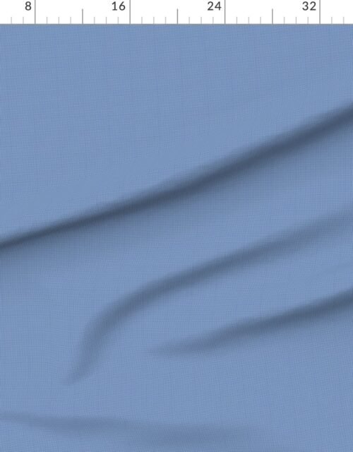 Fabric in Micro Grid Line Pattern with White Lines on Denim Blue