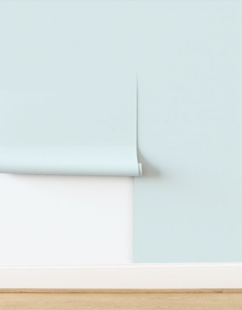 Micro Grid Line Pattern with Aqua Blue Lines on White Wallpaper