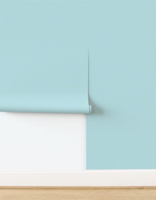 Micro Grid Line Pattern with White Lines on Aqua Blue Wallpaper