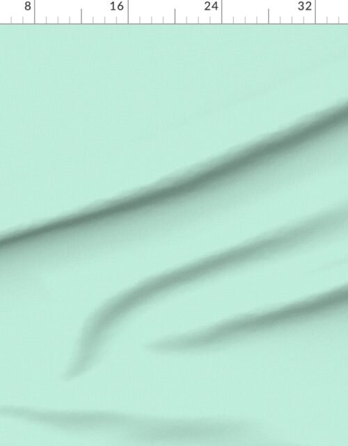 Fabric in Micro Grid Line Pattern with White Lines on Mint Green