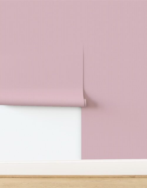 Micro Grid Line Pattern with White Lines on Dusty Rose Wallpaper