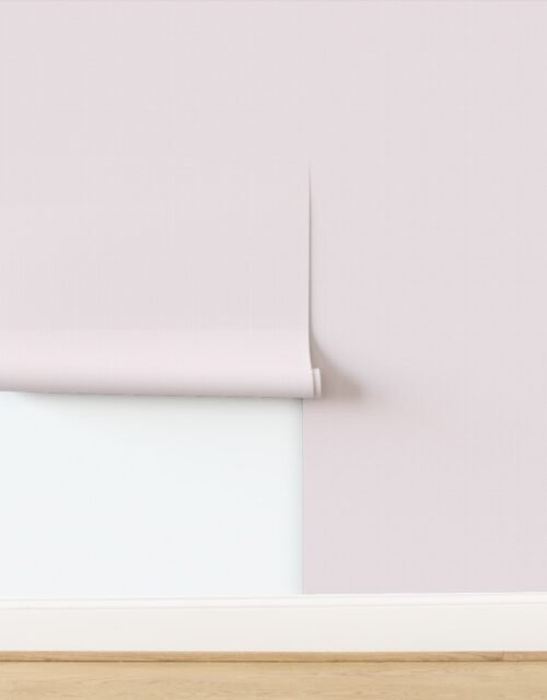 Micro Grid Line Pattern with Blush Pink Lines on White Wallpaper