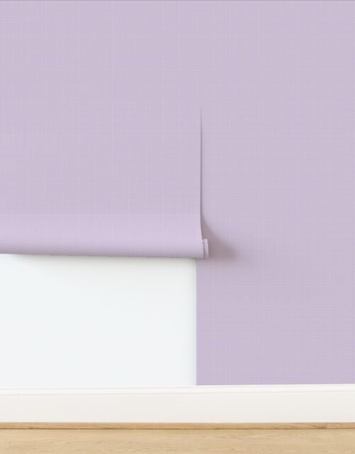 Micro Grid Line Pattern with Soft Plum Lines on White Wallpaper