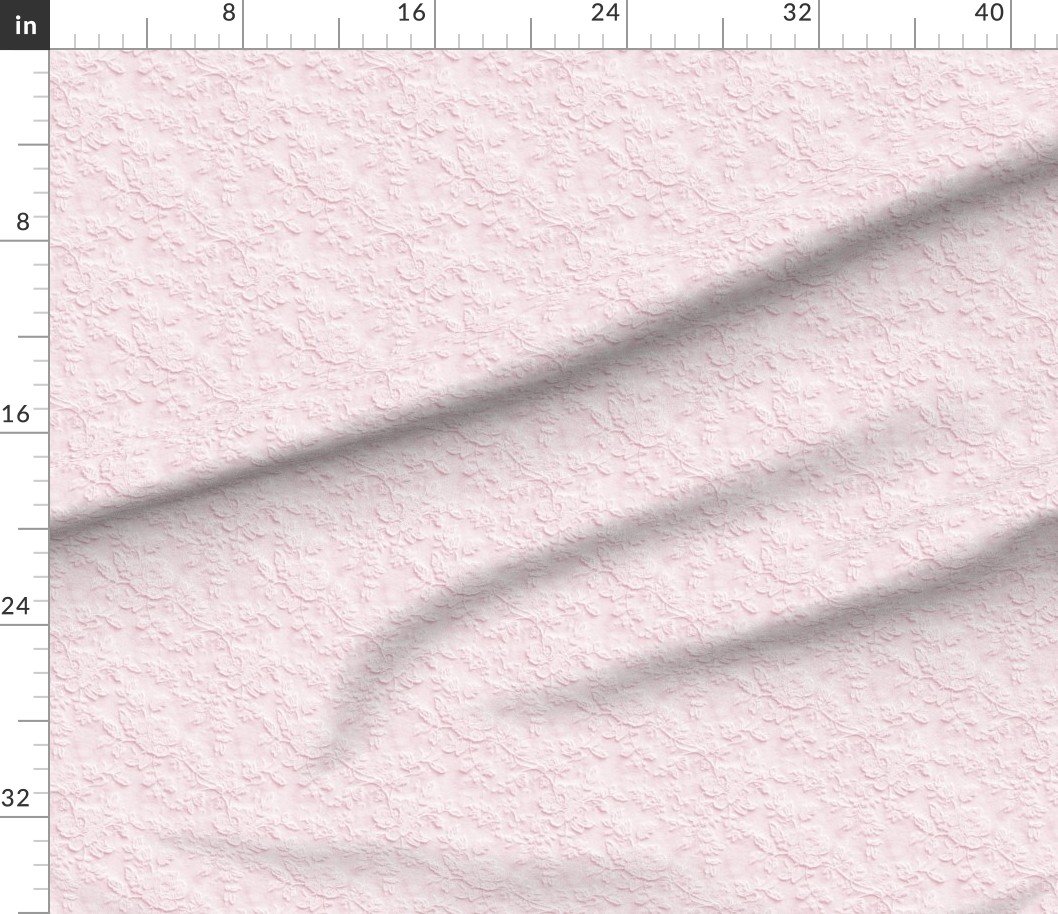 Fabric in Venise Guipure Lace Floral Pattern in Blush Pink Fabric in Venise Guipure Lace Floral Pattern in Blush Pink