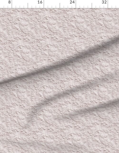 Fabric in Venise Guipure Lace Floral Pattern in Warm Linen