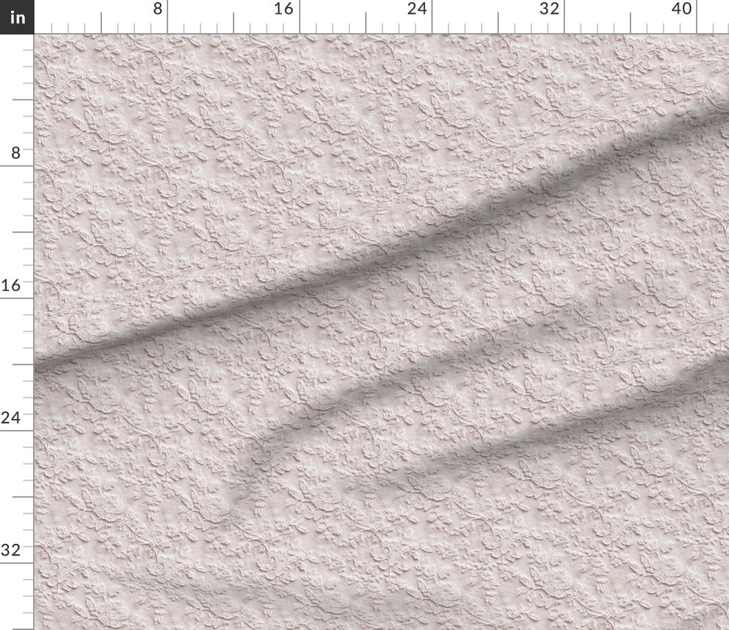 Fabric in Venise Guipure Lace Floral Pattern in Warm Linen Fabric in Venise Guipure Lace Floral Pattern in Warm Linen