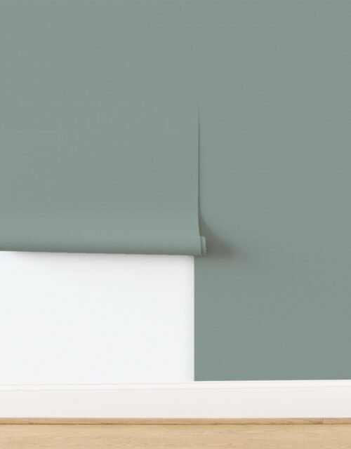 Micro White and Forest Green Shepherds Check Antique Vintage Pattern Wallpaper