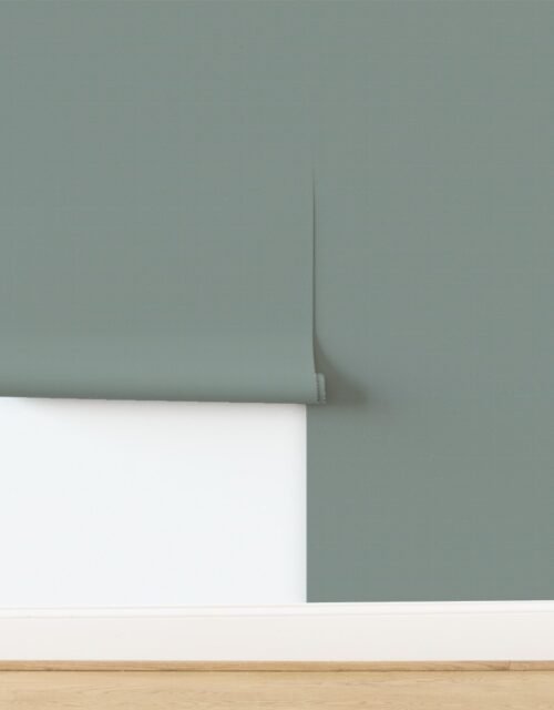 Micro White and Hunter Green Shepherds Check Antique Vintage Pattern Wallpaper
