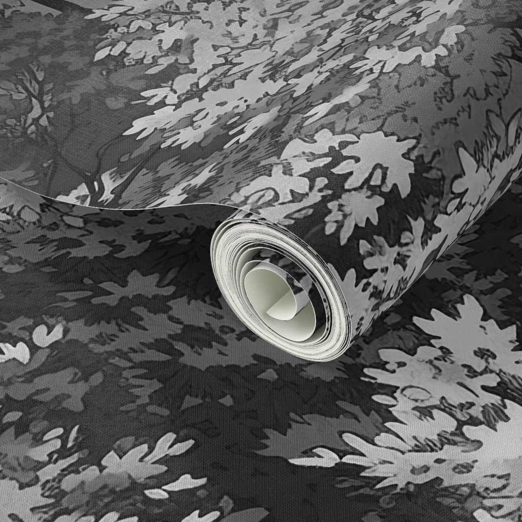 New England Endless Forest Fall Trees – Monochrome Gray Wallpaper New England Endless Forest Fall Trees - Monochrome Gray Wallpaper - Image 3