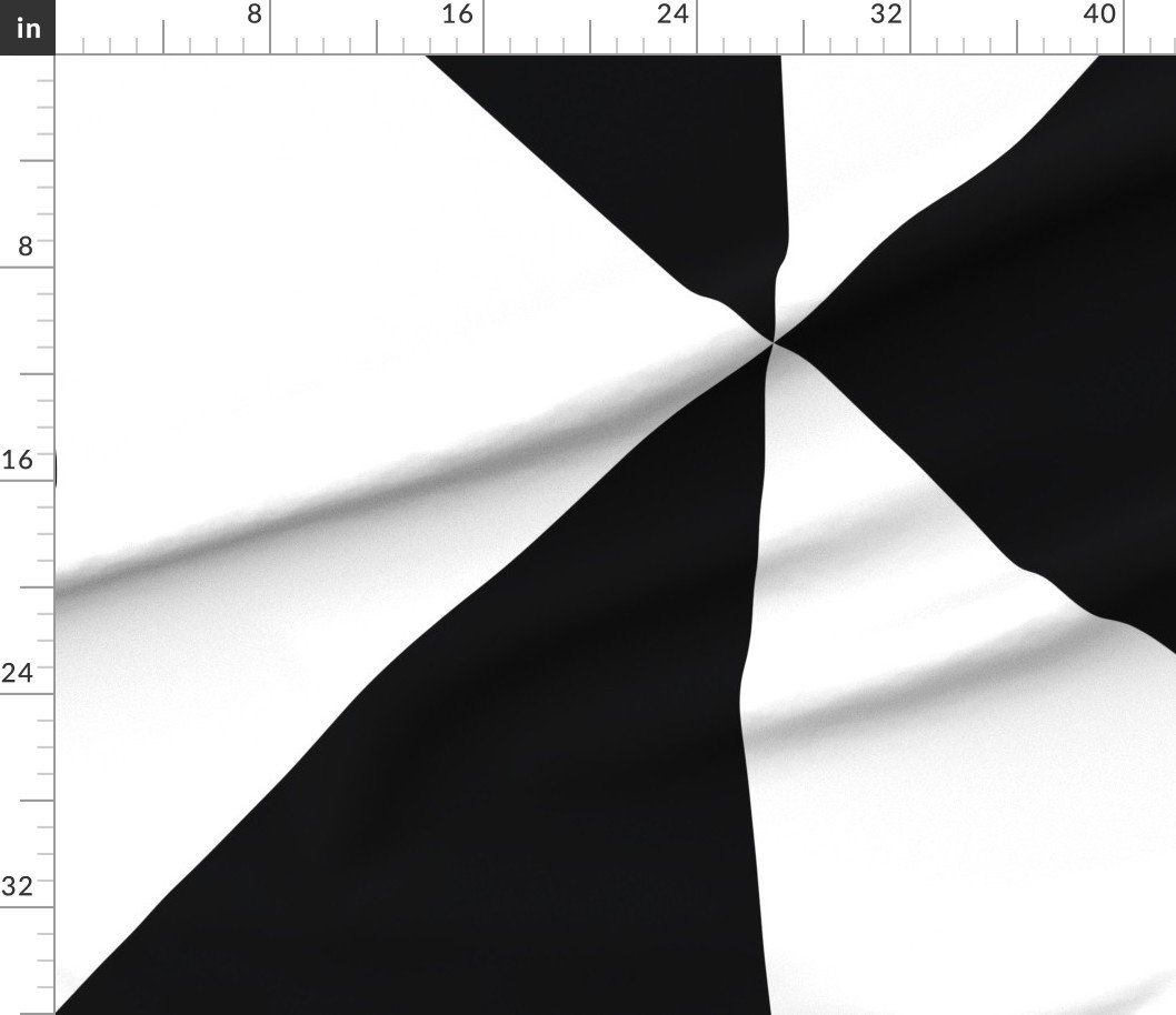 Fabric in Bold Black and White Oversized Geometric Diamond Fabric in Bold Black and White Oversized Geometric Diamond