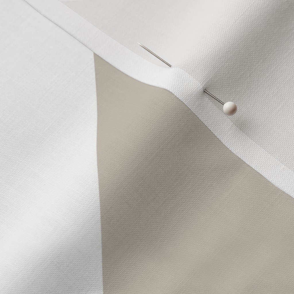 Fabric in Bold Mushroom and White Oversized Geometric Triangle Fabric in Bold Mushroom and White Oversized Geometric Triangle - Image 3